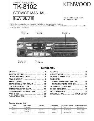 Сервисная инструкция Kenwood TK-8102 ― Manual-Shop.ru