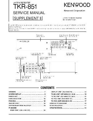 Сервисная инструкция Kenwood TKR-851 ― Manual-Shop.ru