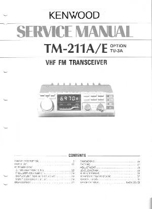 Сервисная инструкция KENWOOD TM-211A, E ― Manual-Shop.ru