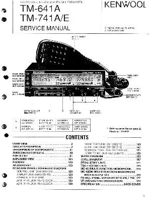 Сервисная инструкция KENWOOD TM-641A, TM-741A, E ― Manual-Shop.ru