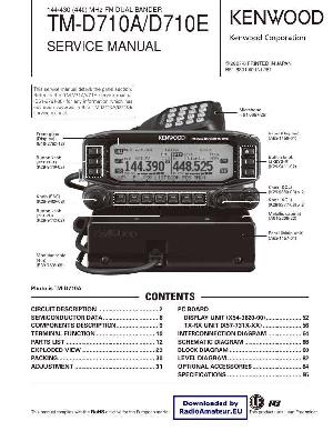 Сервисная инструкция Kenwood TM-D710E ― Manual-Shop.ru