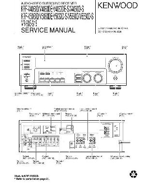 Service manual Kenwood KRF-V4060D, KRF-V5060D, KRF-V5560D, VR-605, VR-615 ― Manual-Shop.ru