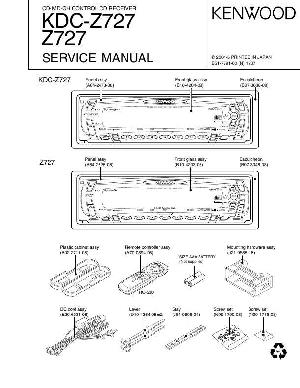 Сервисная инструкция Kenwood Z-727, KDC-Z727 ― Manual-Shop.ru