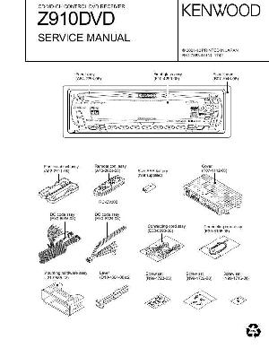 Сервисная инструкция Kenwood Z-910DVD ― Manual-Shop.ru