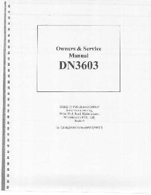 Сервисная инструкция Klark-Teknik DN-3603 ― Manual-Shop.ru