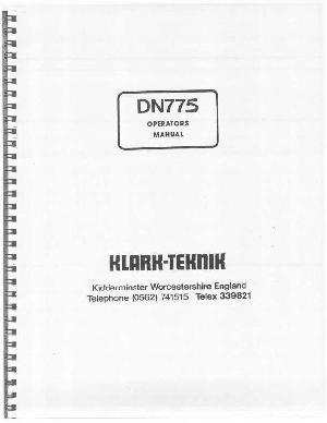 Service manual Klark-Teknik DN-773 ― Manual-Shop.ru