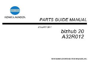Service manual Konica-Minolta BIZHUB-20 PARTS ― Manual-Shop.ru