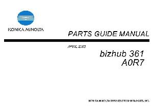 Service manual Konica-Minolta Bizhub 361 PARTS ― Manual-Shop.ru
