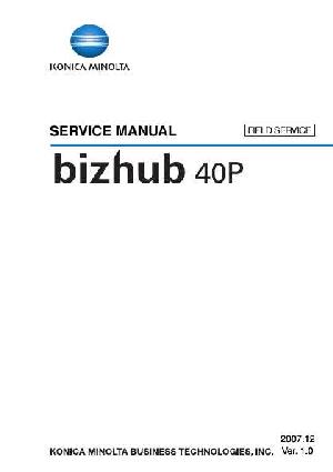 Service manual Konica-Minolta Bizhub 40P FS ― Manual-Shop.ru