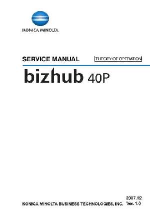 Service manual Konica-Minolta Bizhub 40P THEORY ― Manual-Shop.ru
