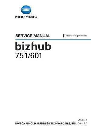 Сервисная инструкция Konica-Minolta Bizhub 601 751 FS ― Manual-Shop.ru