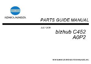 Service manual Konica-Minolta Bizhub C452 PARTS ― Manual-Shop.ru