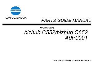 Service manual Konica-Minolta Bizhub C552, C652 PARTS ― Manual-Shop.ru