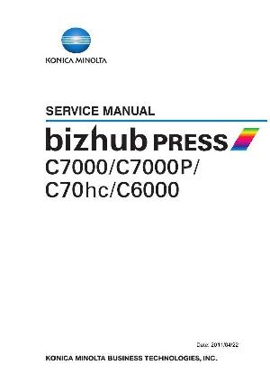 Service manual Konica-Minolta BIZHUB-PRESS-C6000 C7000 C7000P C70HC ― Manual-Shop.ru