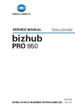 Сервисная инструкция Konica-Minolta BIZHUB-PRO-950 THEORY ― Manual-Shop.ru