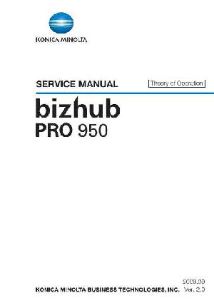 Сервисная инструкция Konica-Minolta BIZHUB-PRO-950 THEORY ― Manual-Shop.ru