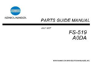 Service manual Konica-Minolta FS-519 PARTS ― Manual-Shop.ru