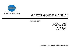 Service manual Konica-Minolta FS-526 PARTS ― Manual-Shop.ru