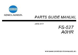 Сервисная инструкция Konica-Minolta FS-527 PARTS ― Manual-Shop.ru