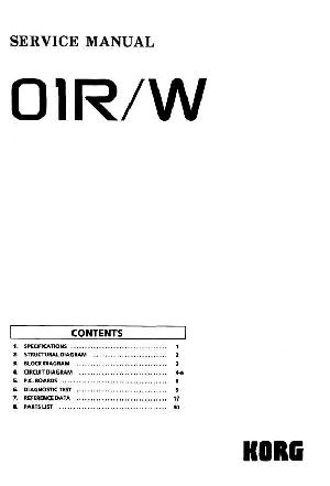 Service manual KORG 01RW ― Manual-Shop.ru