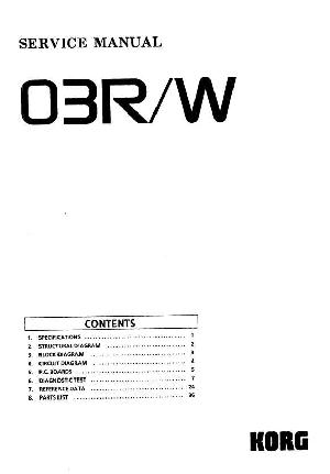 Service manual KORG 03RW ― Manual-Shop.ru