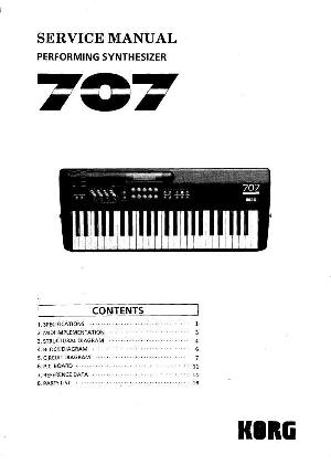 Service manual Korg 707 ― Manual-Shop.ru