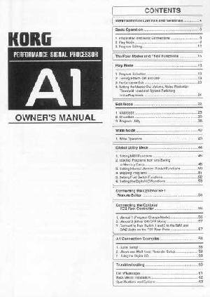 Service manual Korg A1 ― Manual-Shop.ru