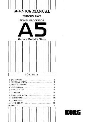 Service manual Korg A5  ― Manual-Shop.ru