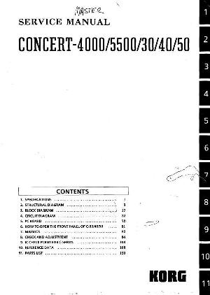 Service manual Korg CONCERT-4000, 5500, 30, 40, 50 ― Manual-Shop.ru