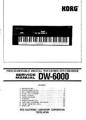 Service manual KORG DW-6000 ― Manual-Shop.ru
