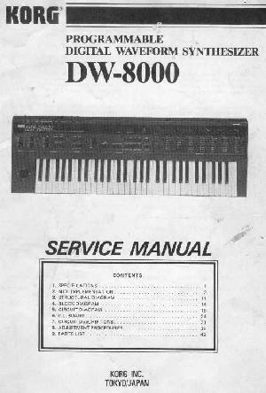 Service manual Korg DW-8000 ― Manual-Shop.ru