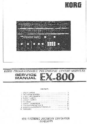 Service manual Korg EX-800 ― Manual-Shop.ru