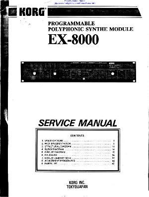 Service manual Korg EX-8000 ― Manual-Shop.ru