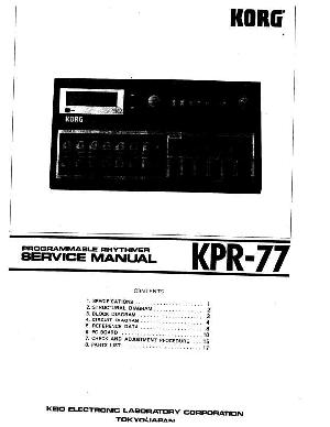 Service manual Korg KPR-77 ― Manual-Shop.ru