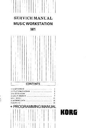 Сервисная инструкция Korg M1 ― Manual-Shop.ru