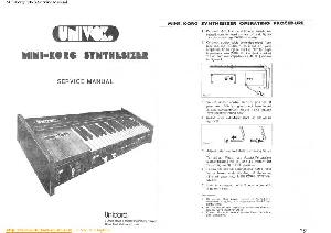 Сервисная инструкция Korg MINIKORG 700S ― Manual-Shop.ru