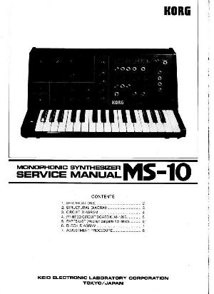 Service manual Korg MS-10 ― Manual-Shop.ru