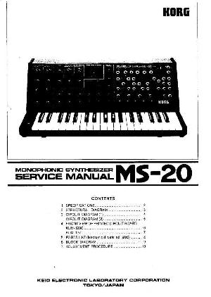 Service manual Korg MS-20 ― Manual-Shop.ru