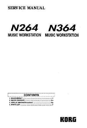 Service manual Korg N264, N364 ― Manual-Shop.ru