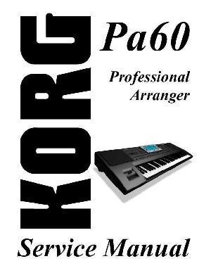 Сервисная инструкция Korg PA60 ― Manual-Shop.ru