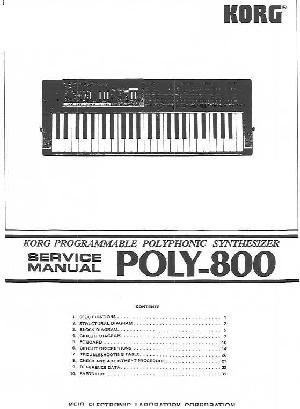 Service manual Korg POLY-800 ― Manual-Shop.ru