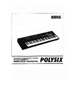 Сервисная инструкция Korg POLYSIX ― Manual-Shop.ru