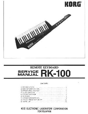 Service manual Korg RK-100 ― Manual-Shop.ru