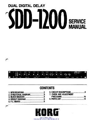 Service manual Korg SDD-1200 ― Manual-Shop.ru