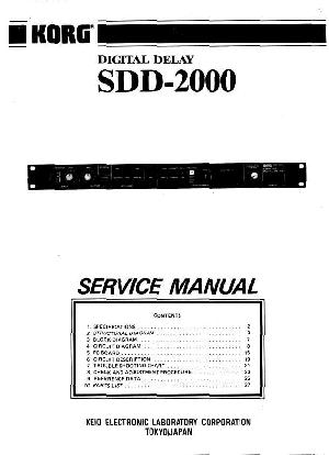 Service manual Korg SDD-2000 ― Manual-Shop.ru
