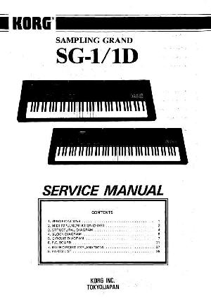 Service manual Korg SG-1, SG-1D ― Manual-Shop.ru