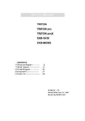 Service manual Korg TRITON Pro, ProX, EXB-SCSI, MOSS ― Manual-Shop.ru