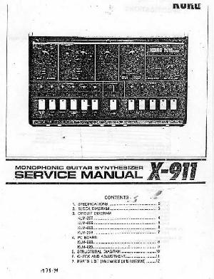 Service manual Korg X-911 ― Manual-Shop.ru
