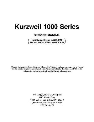 Service manual Kurzweil K1000 ― Manual-Shop.ru