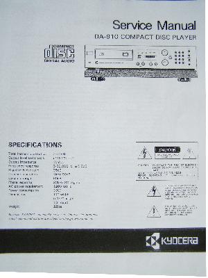 Сервисная инструкция Kyocera DA-910 ― Manual-Shop.ru